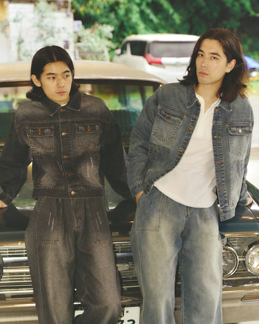 Damage baker denim pants