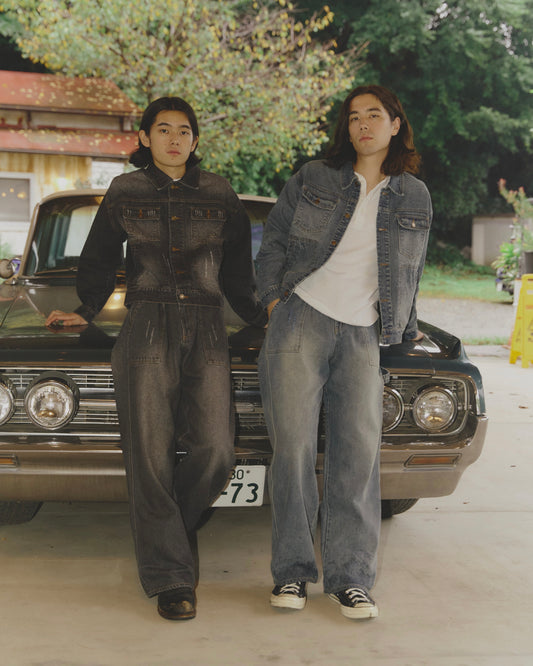 Damage baker denim pants