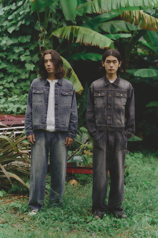 Damage baker denim pants