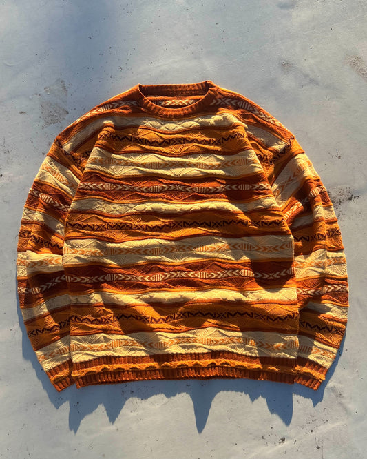 3D Effect striped knit