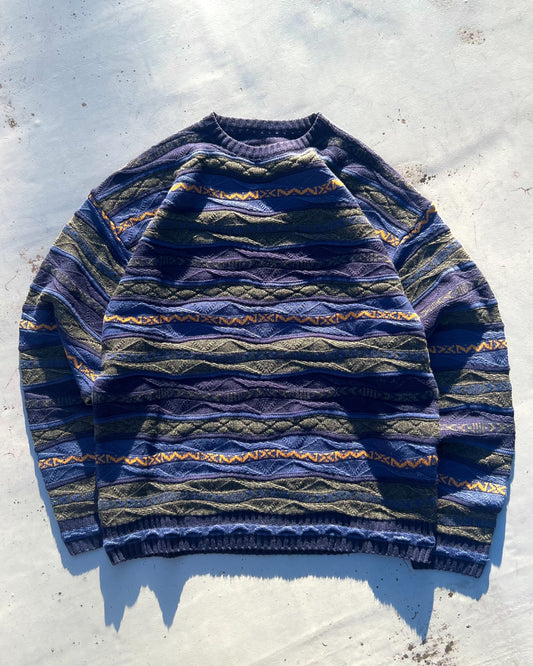 3D Effect striped knit
