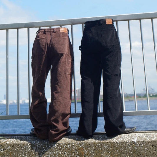 Corduroy washed painter pants