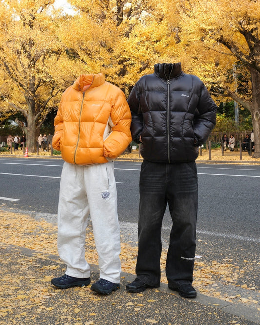 Two-Tone Panel Puffer Jacket