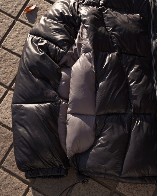 Two-Tone Panel Puffer Jacket