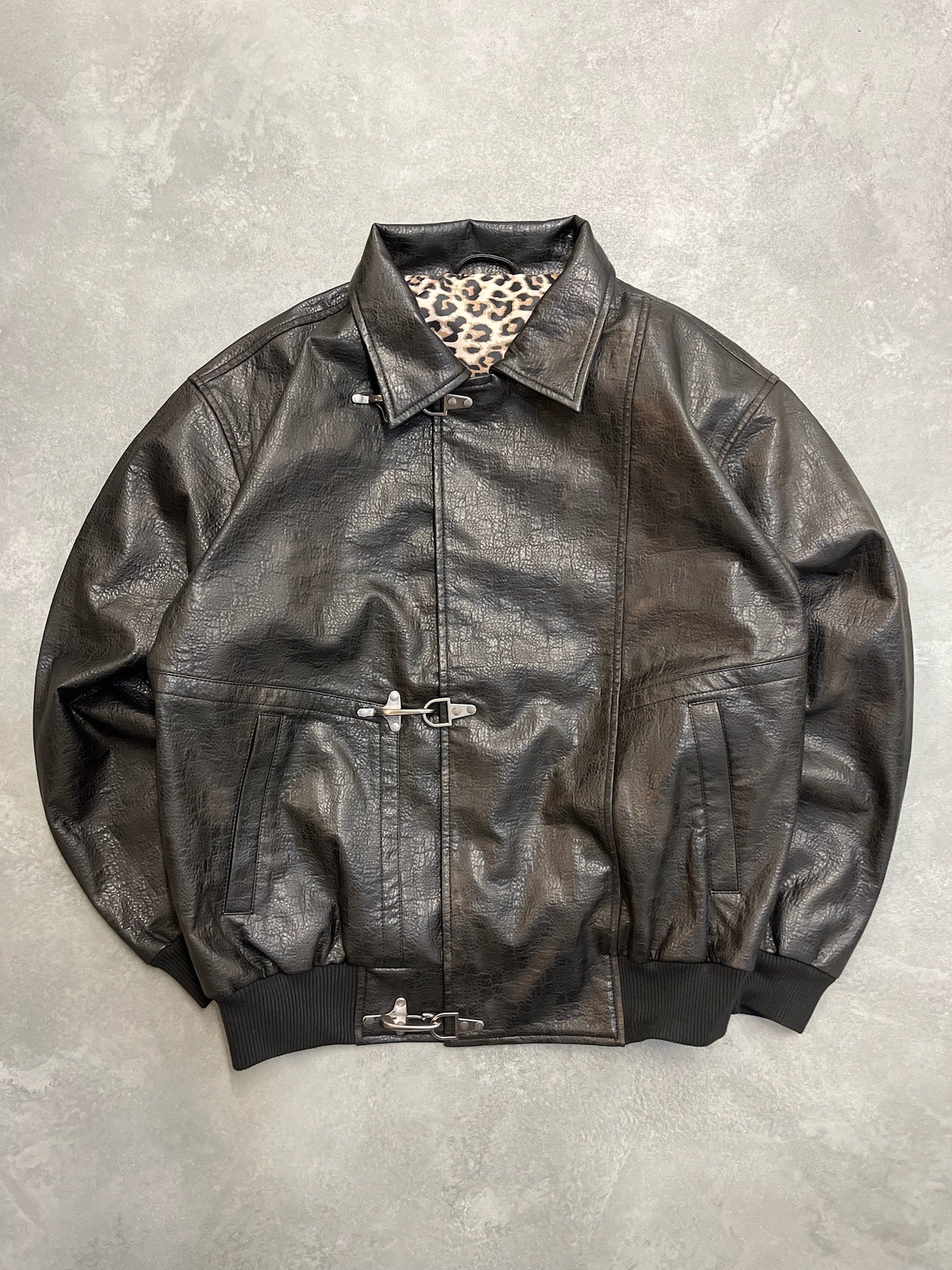Leopard Lined Fireman Jacket free