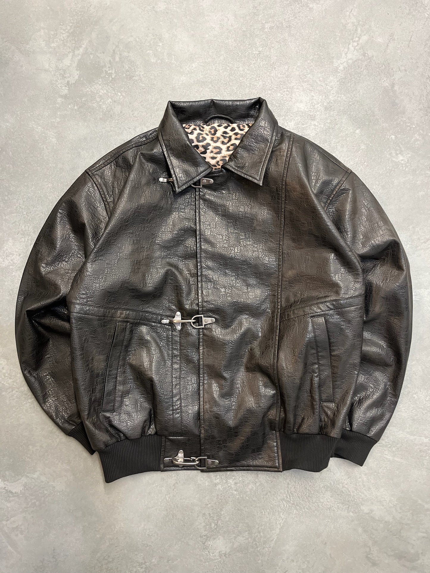 Leopard Lined Fireman Jacket free