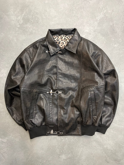 Leopard Lined Fireman Jacket free