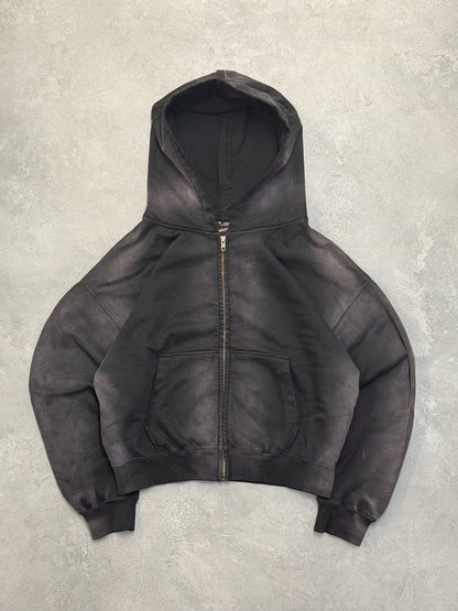 Sun-Faded Zip Hoodie free