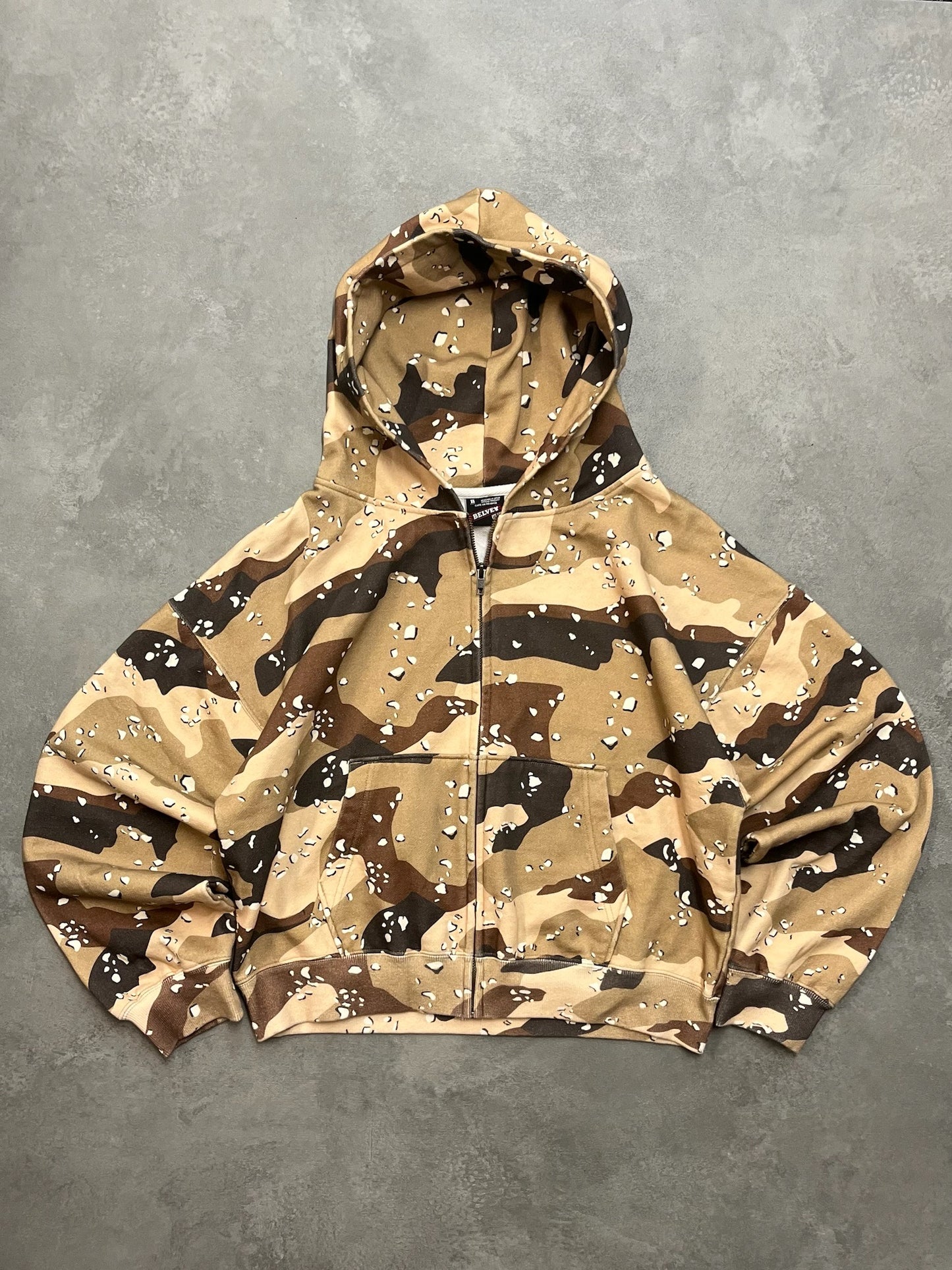 Sun-Faded Zip Hoodie free