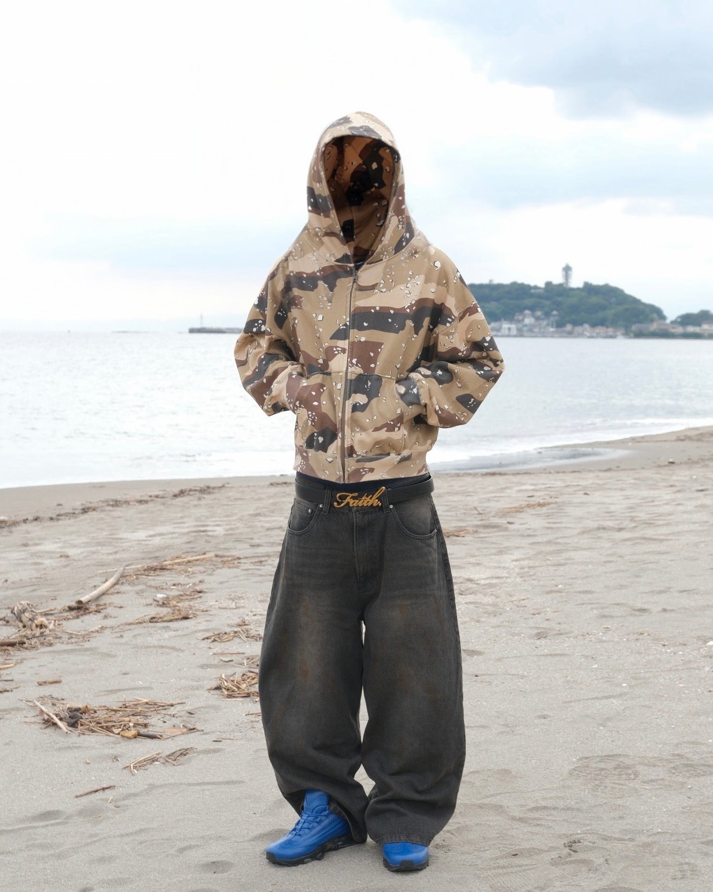 Sun-Faded Zip Hoodie
