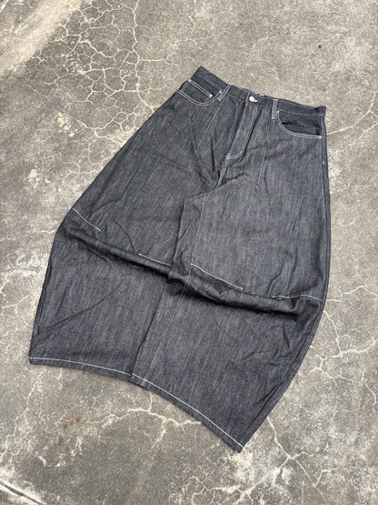 Pleated Wide-Leg Baggy Pants free