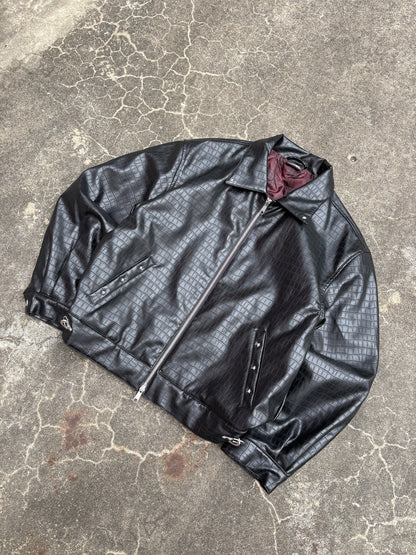 Croc-Embossed Jacket free
